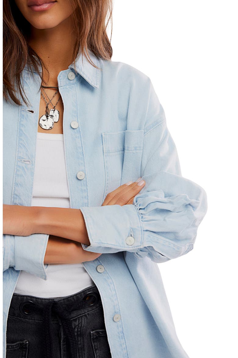 Ashley Denim Shirt, Alternate, color, CLASSIC BLUE WASH