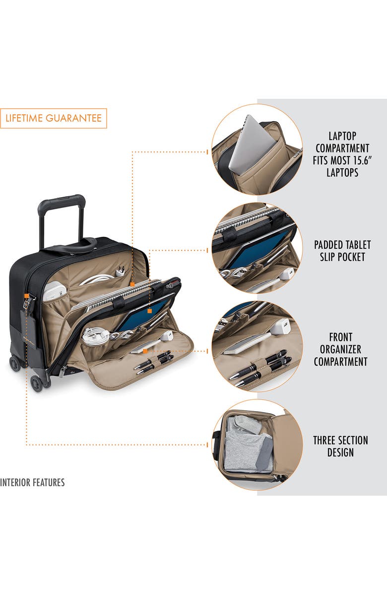 Briggs & Riley @work 15-Inch Medium Expandable Spinner Briefcase, Alternate, color,