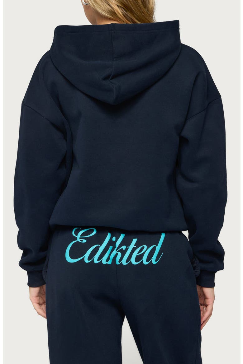 Miss Edikted Graphic Hoodie, Alternate, color, NAVY