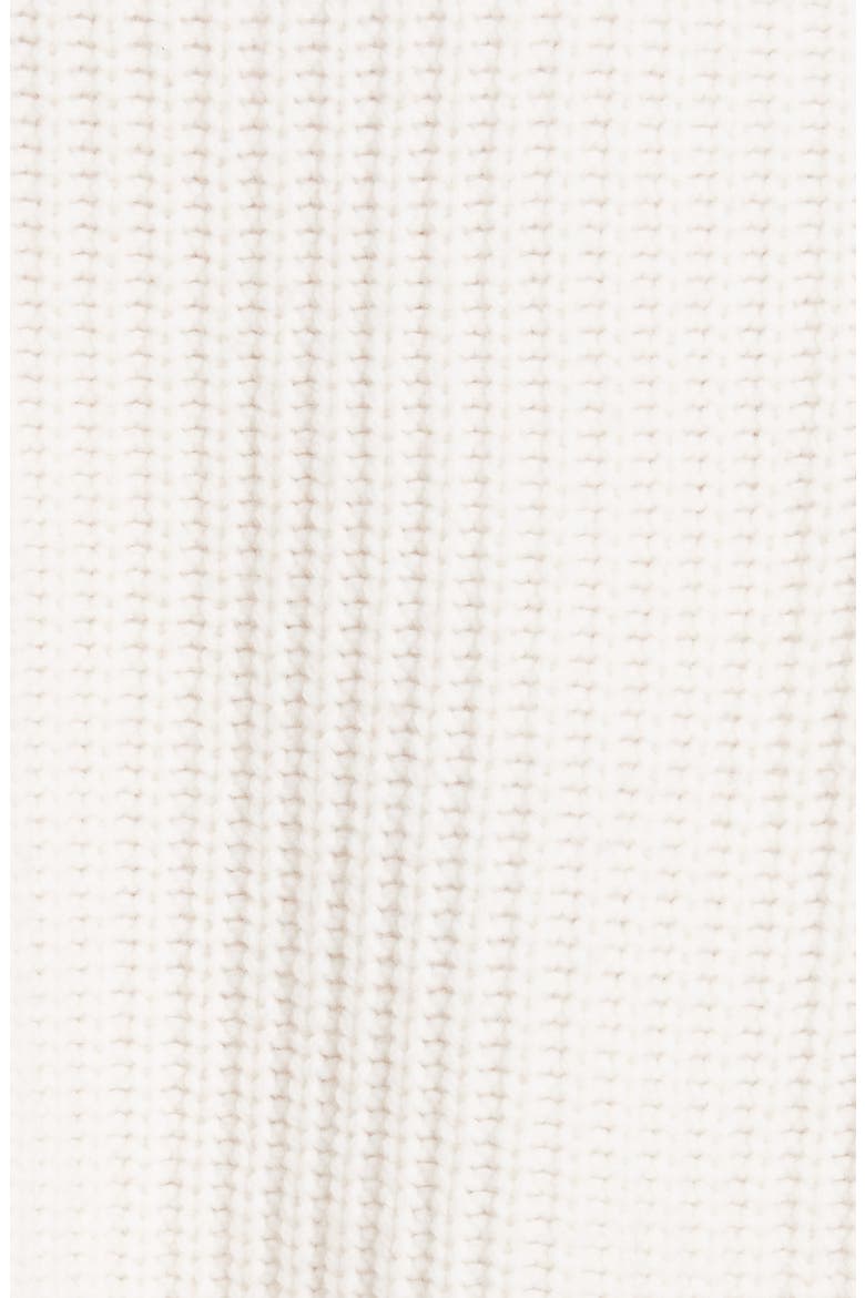 Tory Sport Crop Apres Ski Sweater, Alternate, color, SNOW WHITE