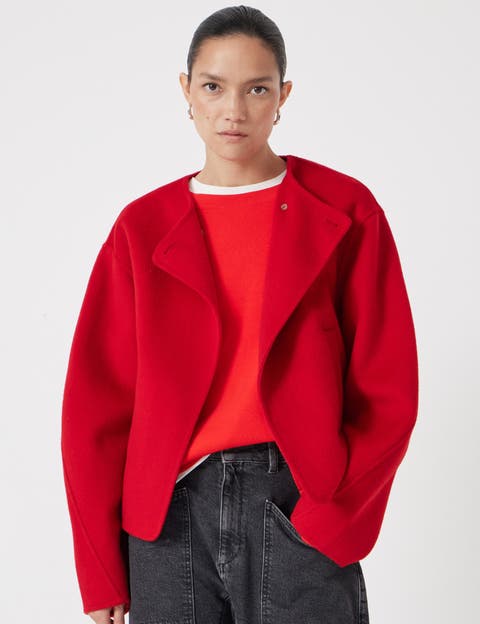 Linnie Double Faced Collarless Jacket