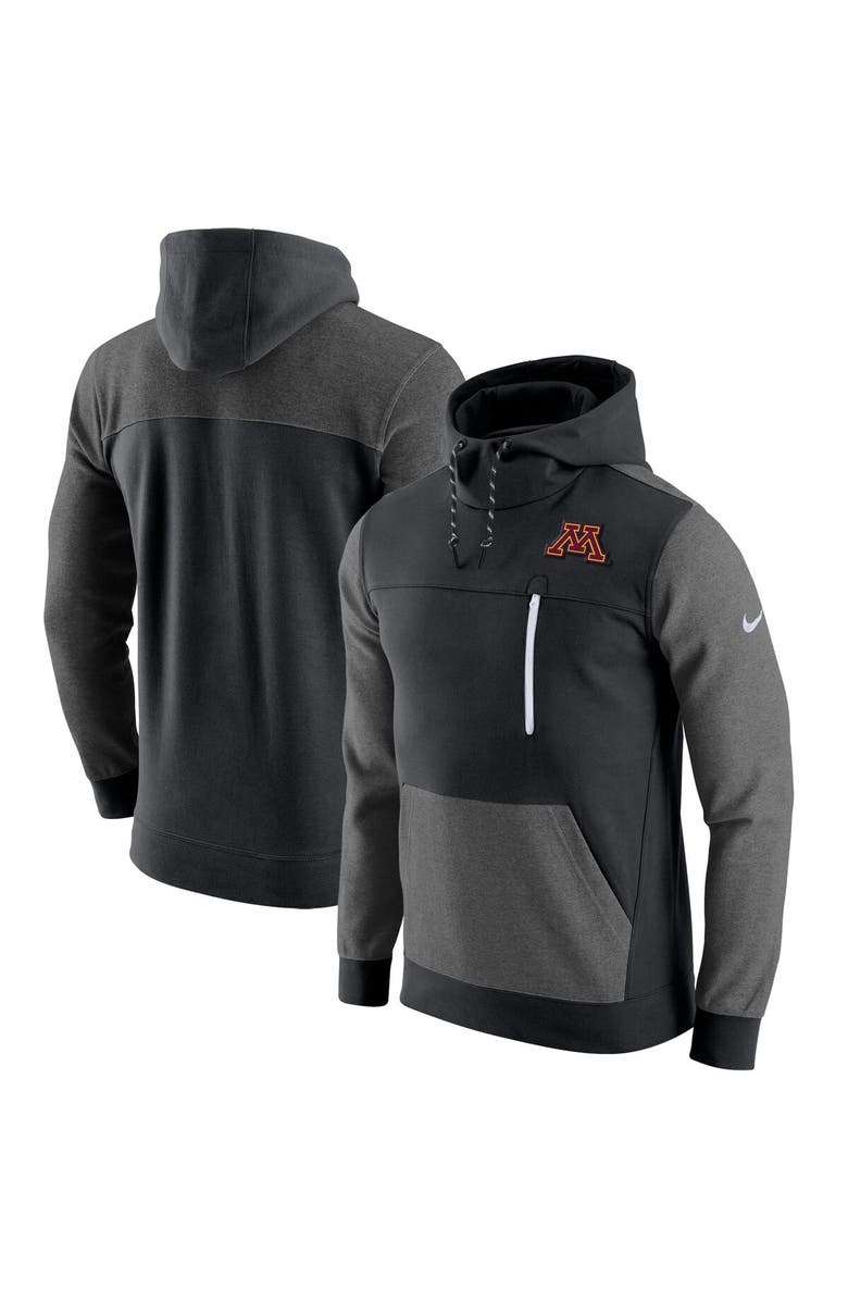Nike Men's Nike Black Minnesota Golden Gophers AV-15 2.0 Slim Fit Pullover Hoodie, Alternate, color, 