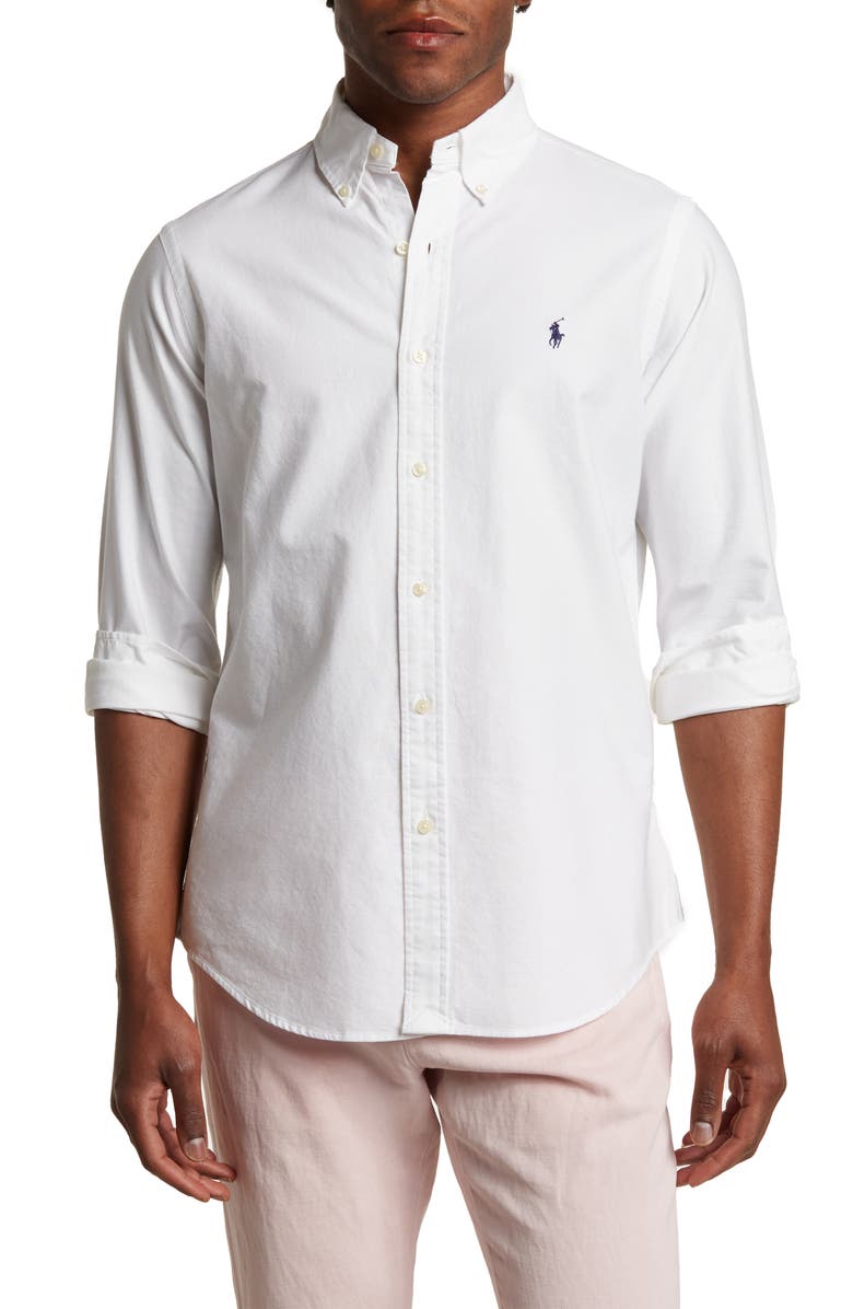 Polo Ralph Lauren Oxford Button-Down Shirt, Main, color, 