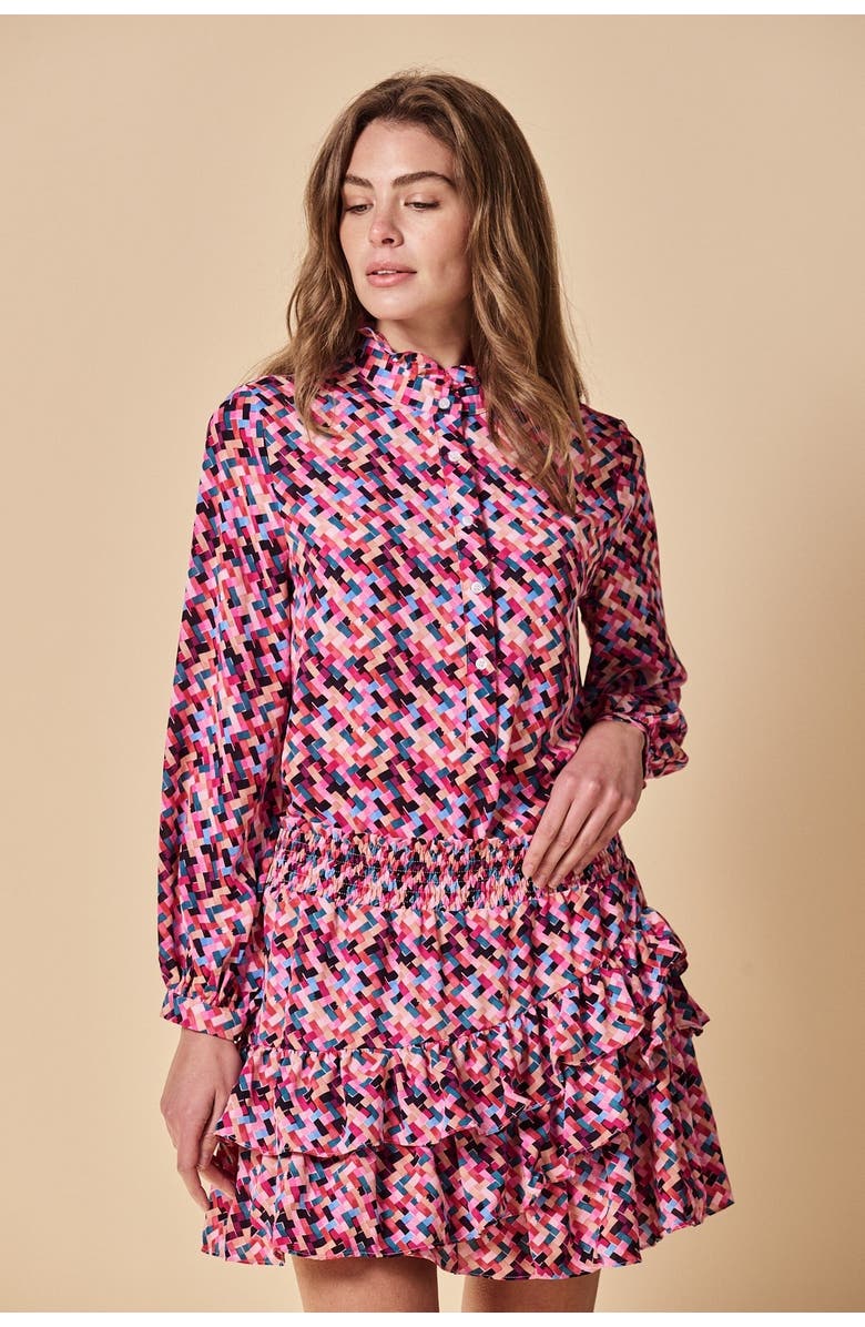 The Shirt by Rochelle Behrens The Mini Skirt, Main, color, Magenta Mix