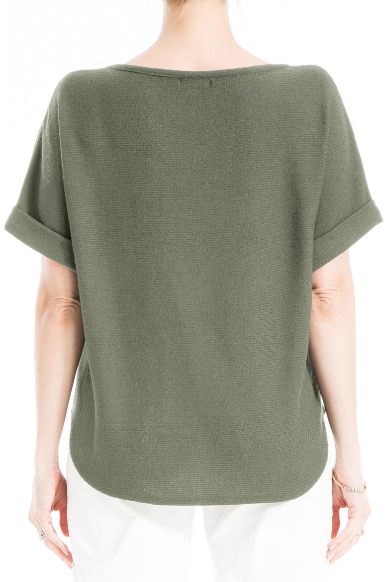 Short Sleeve Ribbed T-Shirt, Alternate, color, ARMY