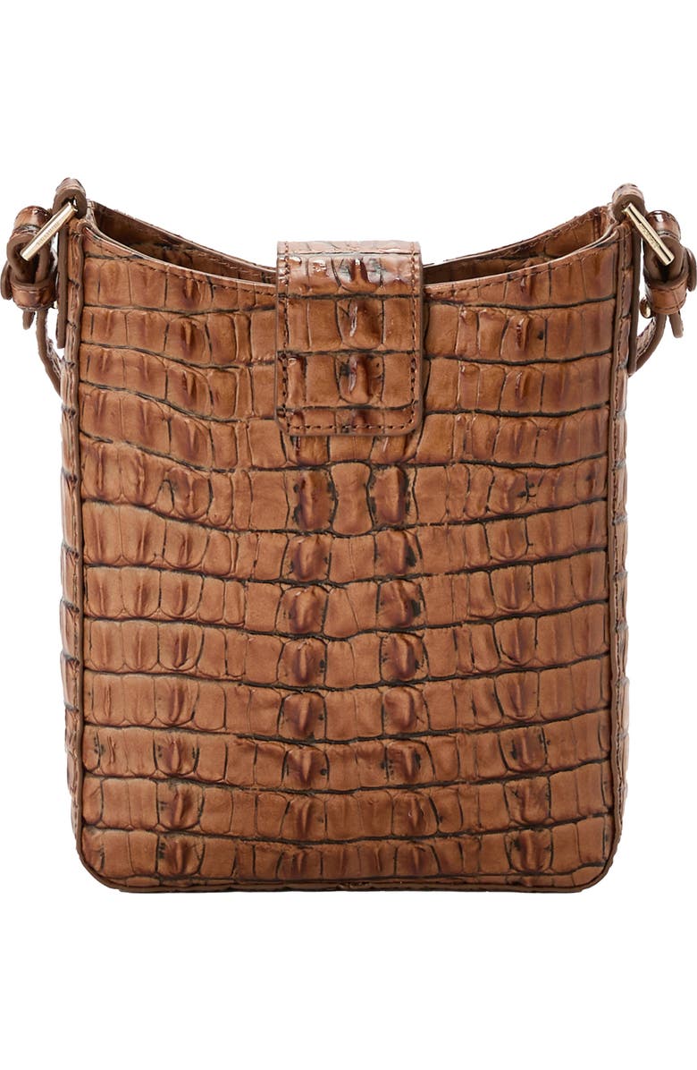 Brahmin Marley Croc Embossed Leather Crossbody Bag, Alternate, color,