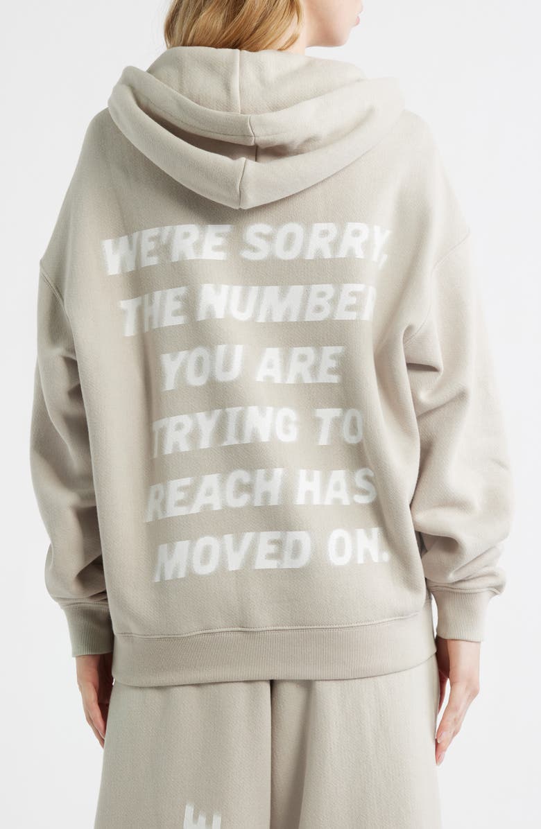 BOYS LIE 1-800 Graphic Racer Hoodie, Alternate, color, Chalk