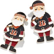 BaubleBar Women's BaubleBar Cincinnati Bengals Santa Claus Earrings