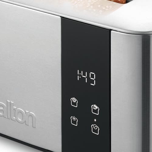 Salton Stainless Steel Countdown Long Slot Toaster In Silver