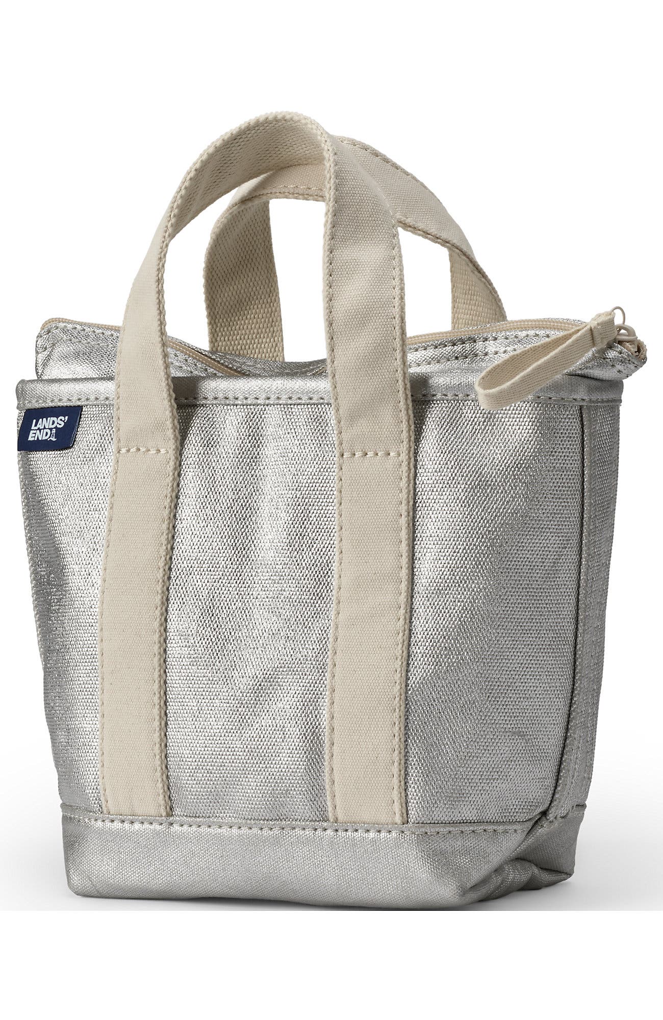 Lands' End Open Top Canvas Tote Bag, Main, color, 