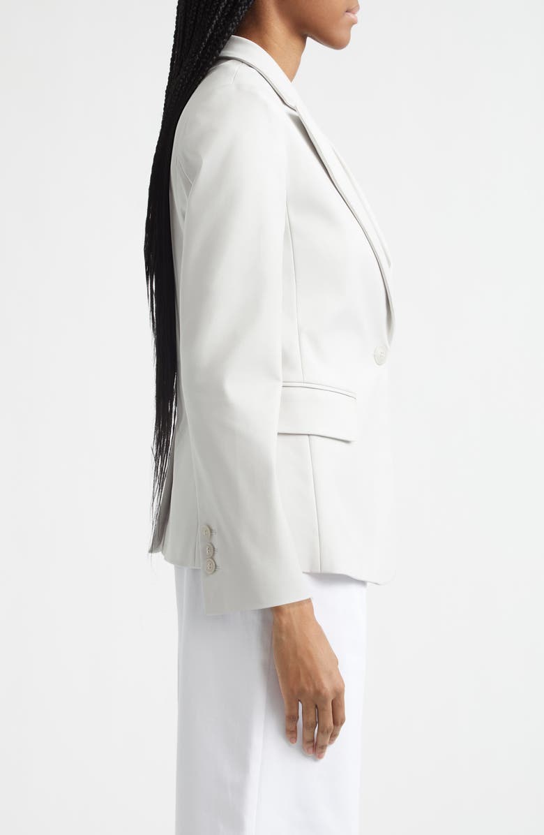 Emporio Armani Cotton Blend Blazer, Alternate, color, Solid Light/ Pastel Grey