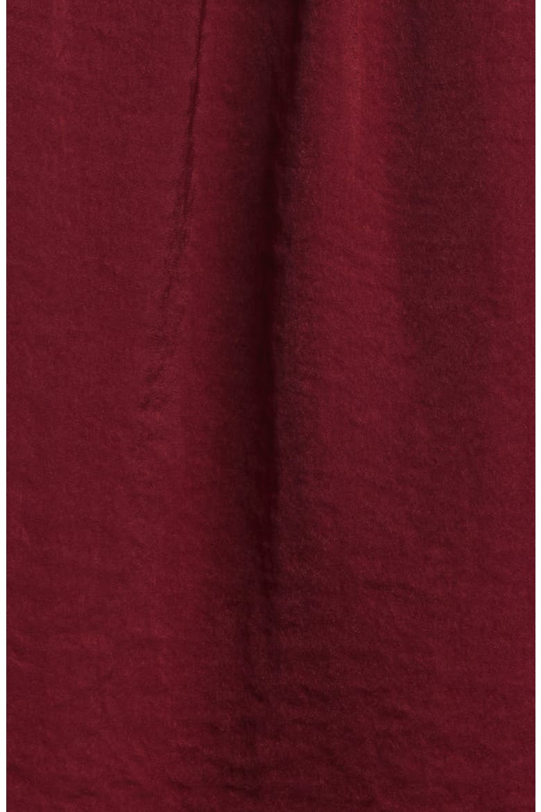 Lace Trimmed Empire Waist Cropped Top, Alternate, color, POMERGRANTE