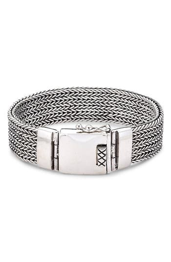 Samuel B. Woven Chain Bracelet In Silver