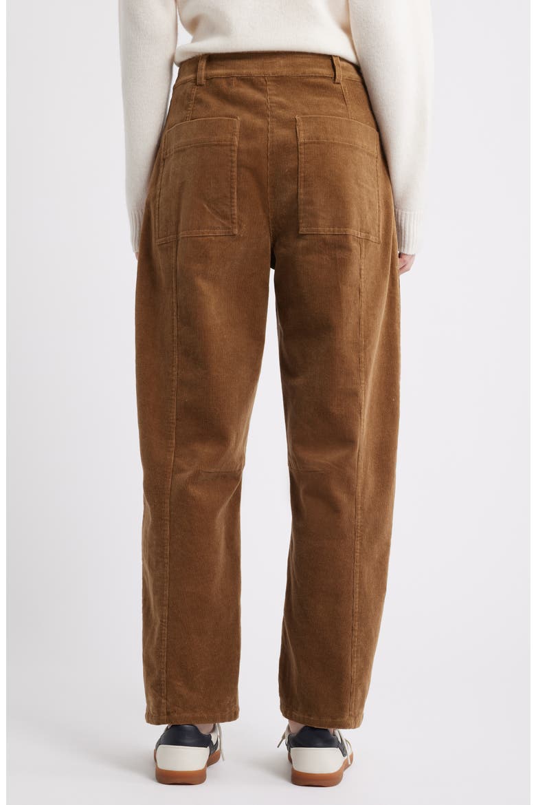 Lunar Corduroy Barrel Leg Pants, Alternate, color, GINGER