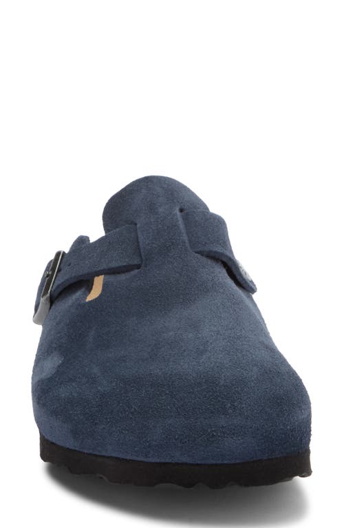 Birkenstock Boston Suede Mules In Multi