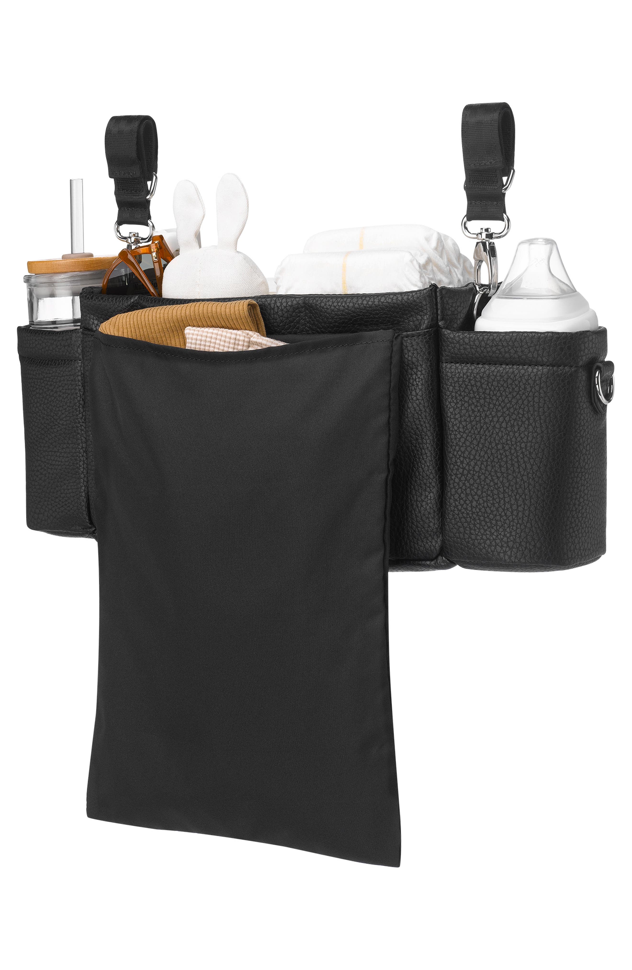 Petunia Pickle Bottom Wander Deluxe Stroller Caddy, Alternate, color, Ebony
