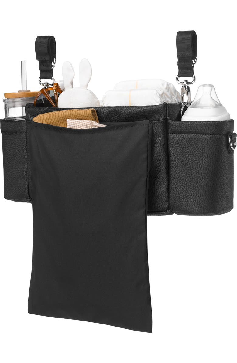 Petunia Pickle Bottom Wander Deluxe Stroller Caddy, Alternate, color, Ebony