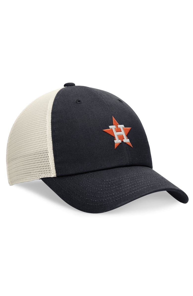 Nike Men's Nike Navy Houston Astros Cooperstown Collection Rewind Club Trucker Adjustable Hat, Alternate, color,