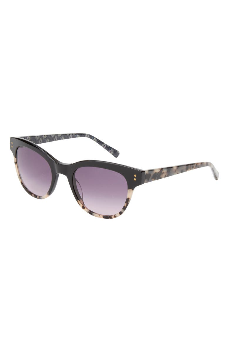 Ted Baker London 52mm Cat Eye Sunglasses, Alternate, color, Black