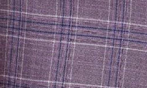 Paisley & Gray Downing Slim Flat Front Plaid Dress Pants In Multi