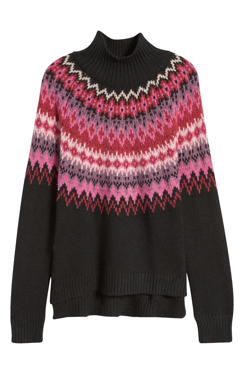 Lucky Brand Fair Isle Turtleneck Sweater, Alternate, color, 