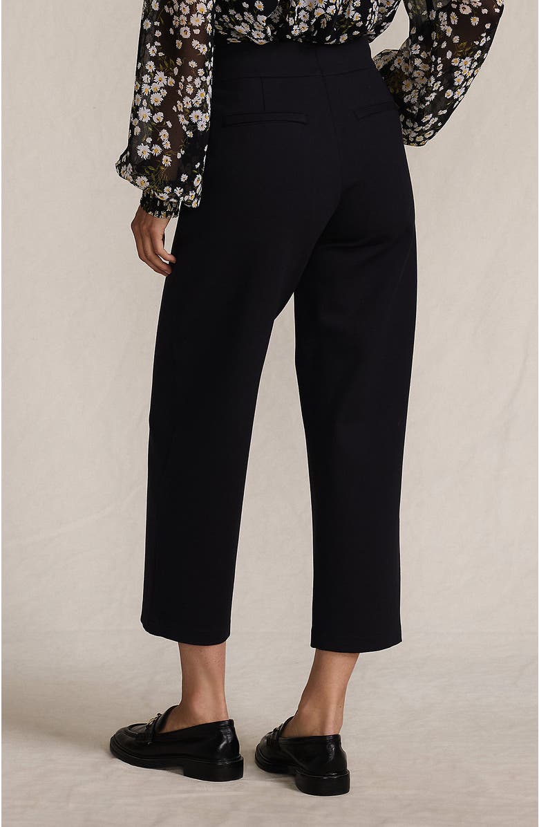 Lands' End Ponte High Rise Straight Leg Crop Pants, Alternate, color, 