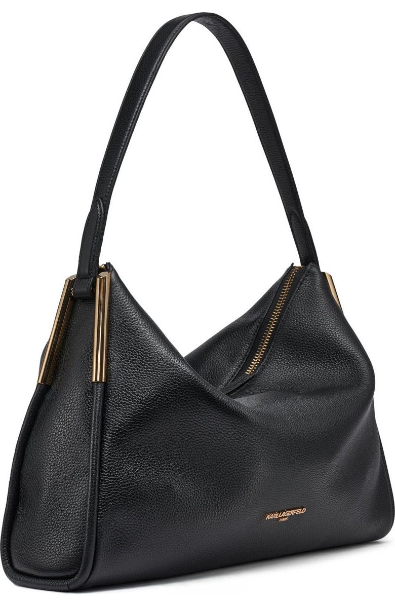 KARL LAGERFELD PARIS Valerie Hobo, Alternate, color, Black/Gold