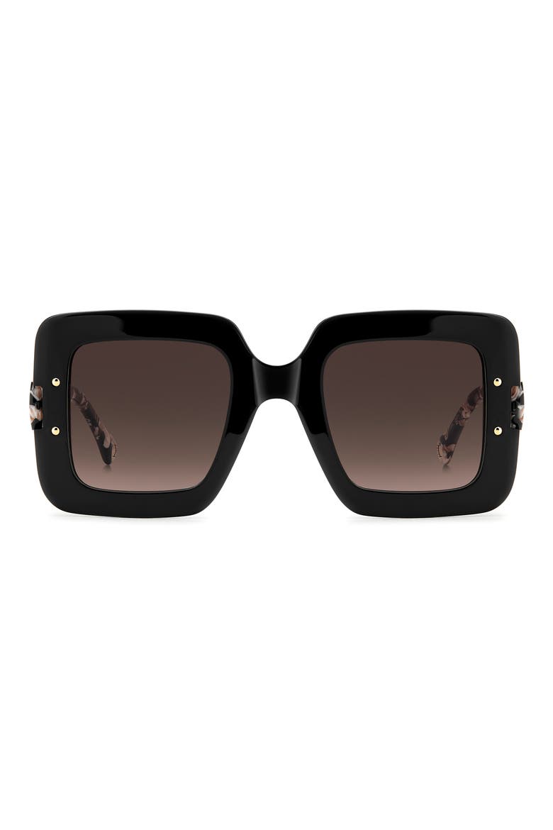 50mm Square Sunglasses, Main, color, BLACK PINK/ BROWN