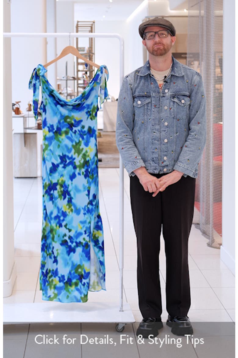 Allexina Tie Shoulder Maxi Dress video