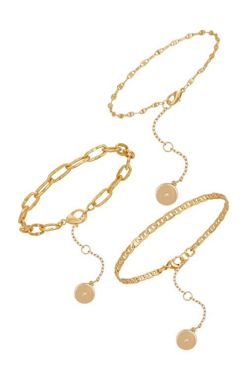 Vince Camuto Stackable Bracelet Set In Gold