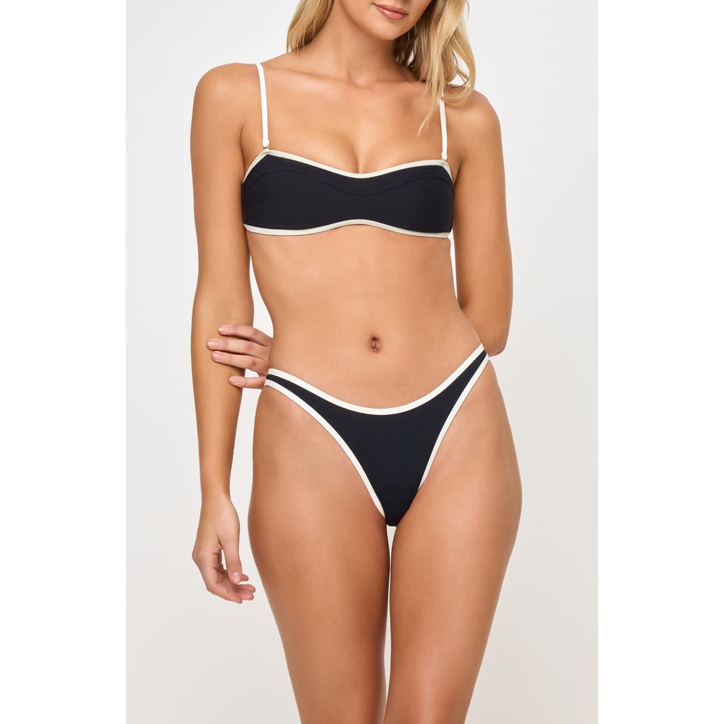 L*space Elle Bottom Bitsy In Black/cream