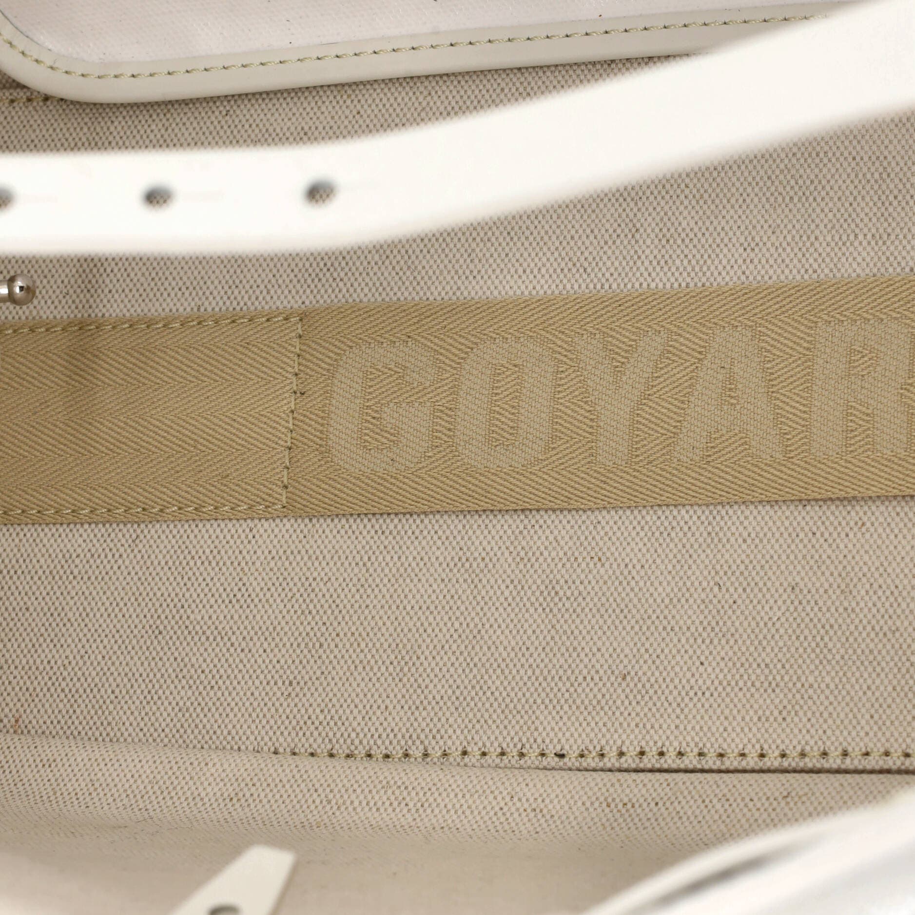 Pre-Owned Goyard Bellechasse Bag Coated Canvas PM, Alternate, color, White