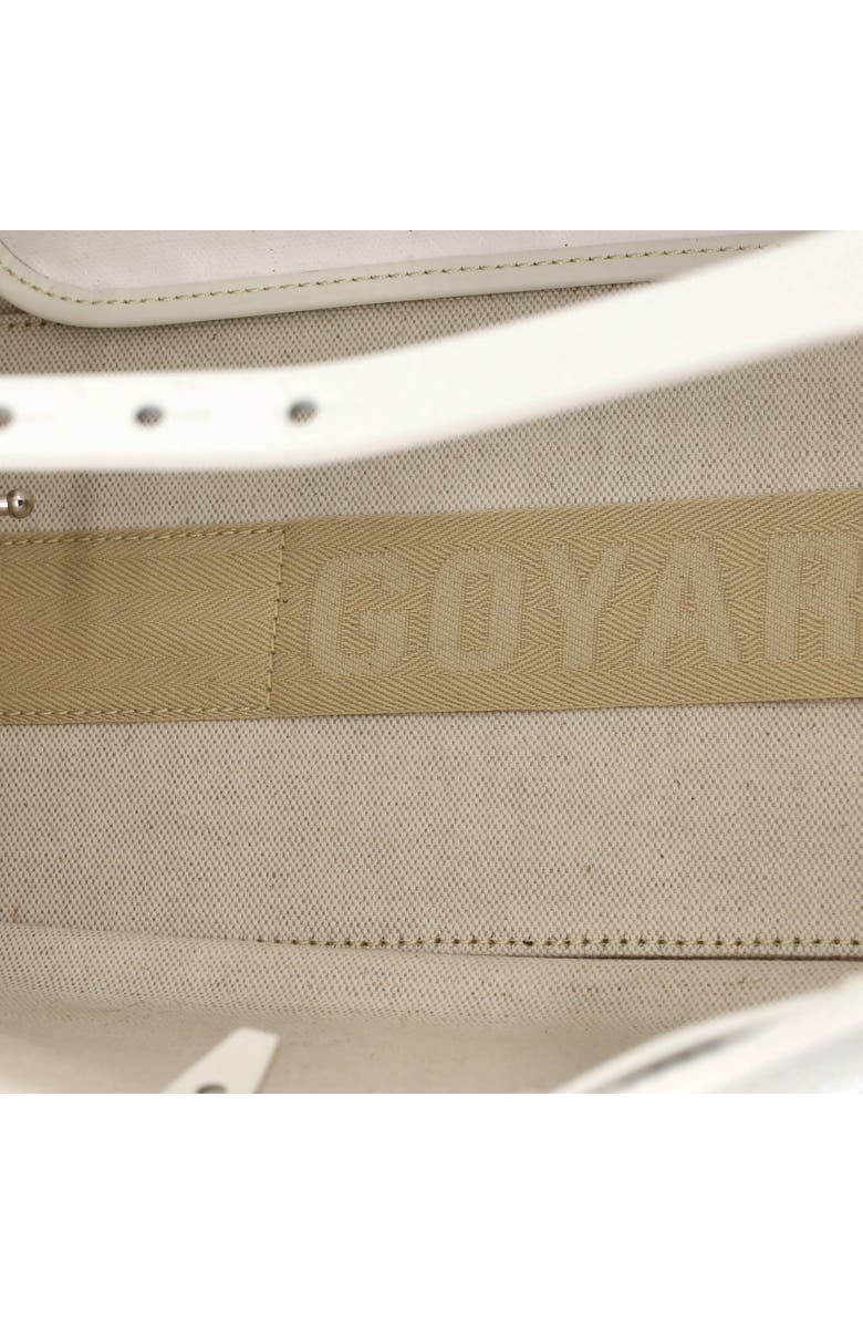 Pre-Owned Goyard Bellechasse Bag Coated Canvas PM, Alternate, color, White