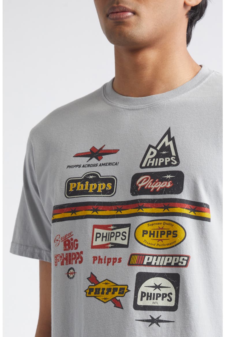 Racing Logo Graphic T-Shirt, Alternate, color, CONCRETE