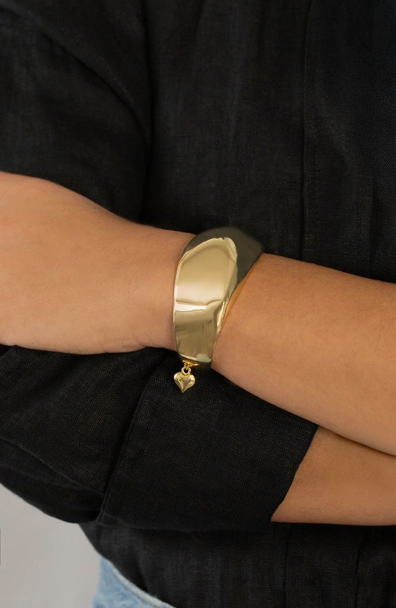 MARLYN SCHIFF Maya Cuff Bracelet, Alternate, color, Gold