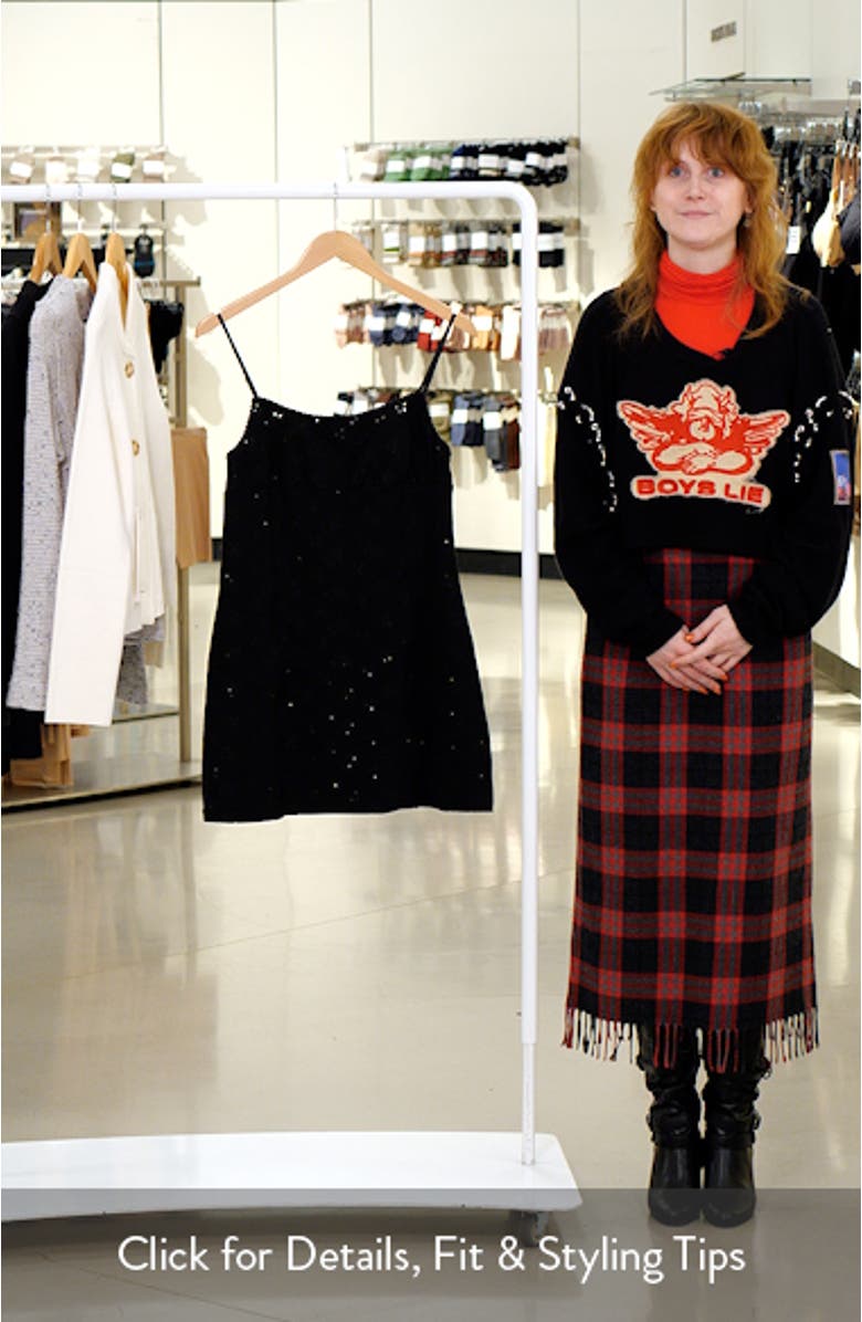 Full Bloom Stretch Cotton Eyelet Mini Slipdress, sales video thumbnail