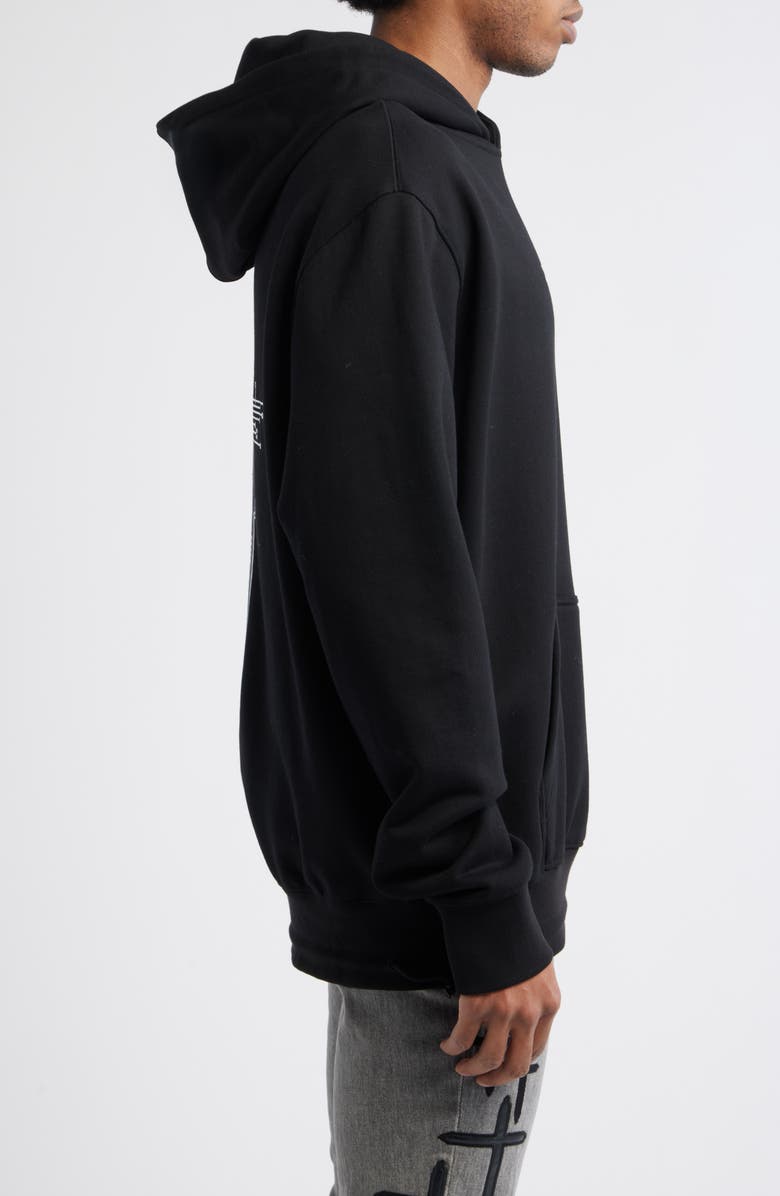 RtA Jordan Oversize Black Circuit Cross Cotton Hoodie, Alternate, color, Black Circuit Cross