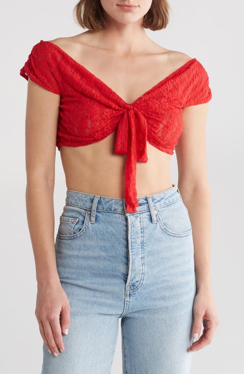 Luna Off the Shoulder Crop Top