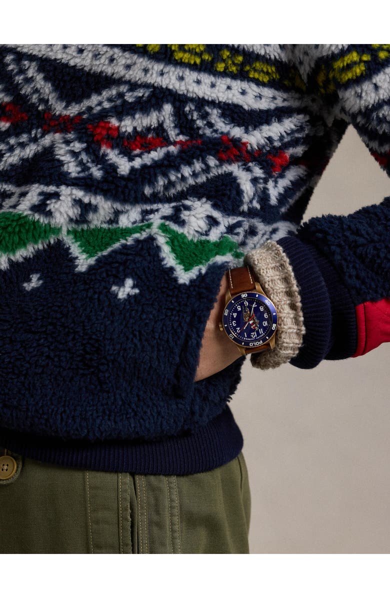 Polo Ralph Lauren High Pile Fleece Hybrid Pullover, Alternate, color,