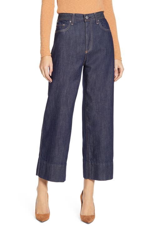 Etta High Waist Crop Wide Leg Jeans