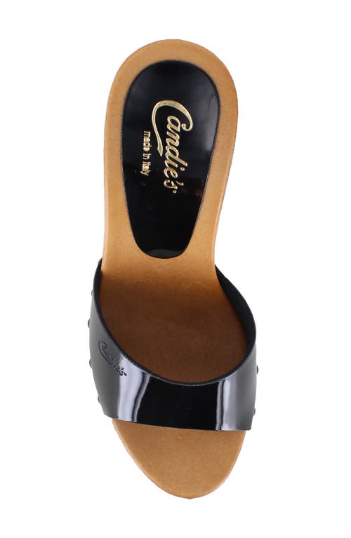 Candies Candie's Antonella Platform Sandal In Black Patent