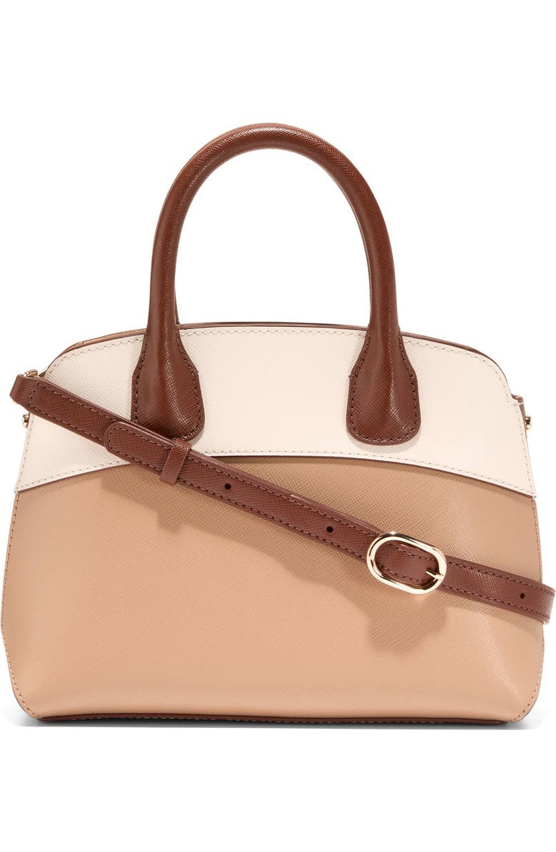 Cole Haan The Lady Small Satchel Bag, Alternate, color, Tuscan Sand Ivory / Cuoio