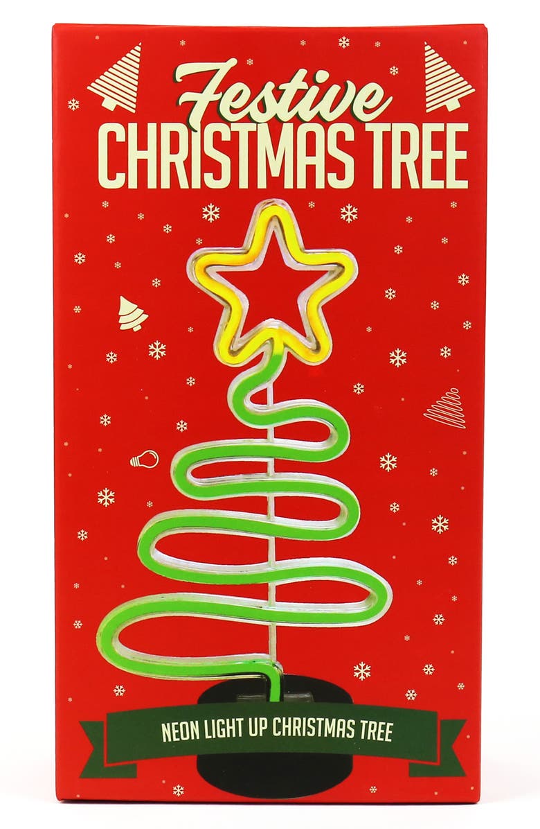 GIFT REPUBLIC Festive Neon Christmas Tree, Main, color, Assorted