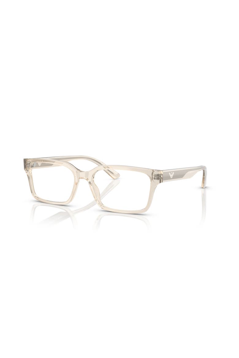 53mm Rectangle optical glasses, Main, color, Transparent