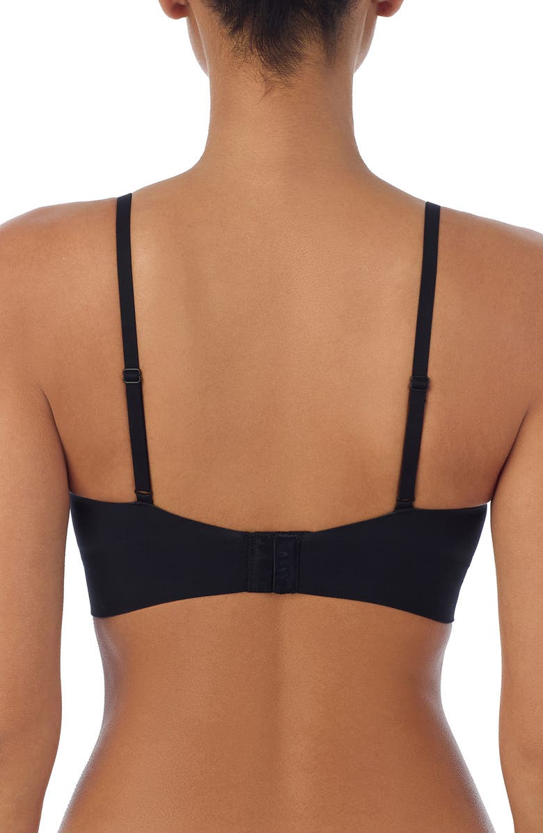 DKNY Litewear Seamless Bralette, Alternate, color, Black