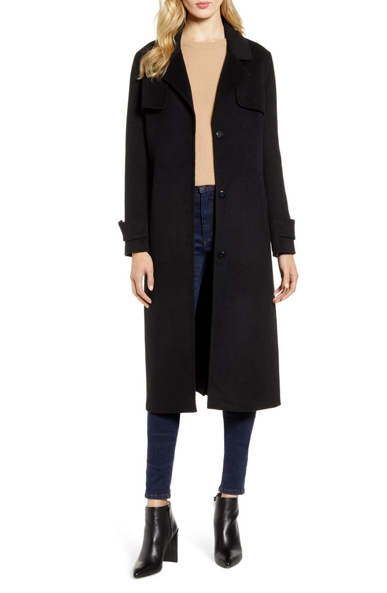 Kenneth Cole New York Double Face Wool Blend Coat, Main, color,