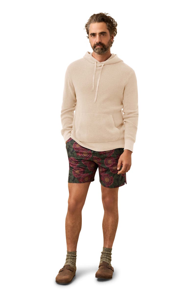 Faherty Sunwashed Sweater Hoodie, Alternate, color, Natural