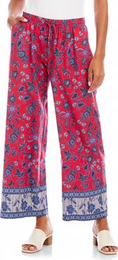 Karen Kane Crop Cotton Drawstring Pants