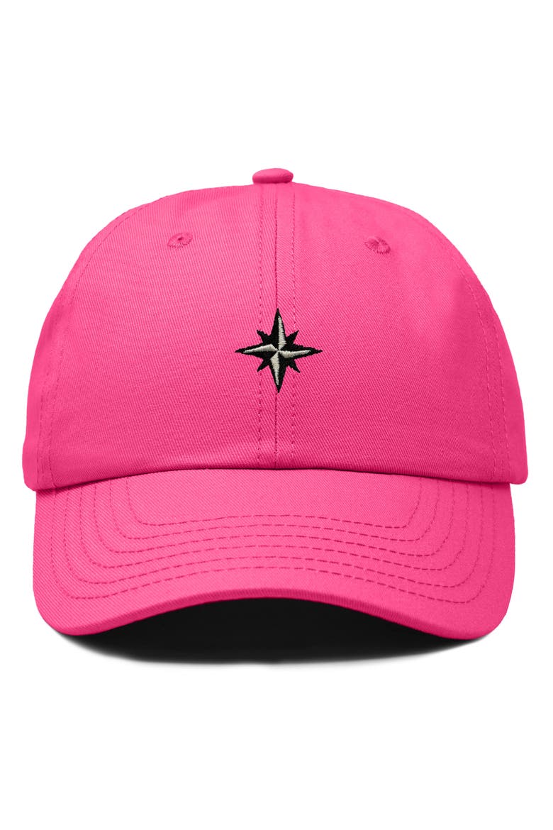 Starpoint Dad Cap, Main, color, Hot Pink