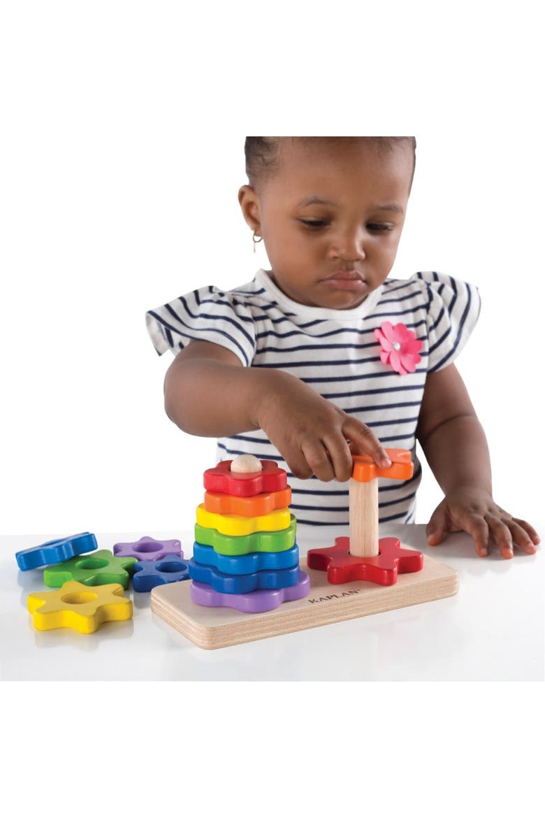 Wooden Flower Twist Sorter, Alternate, color, Multicolor